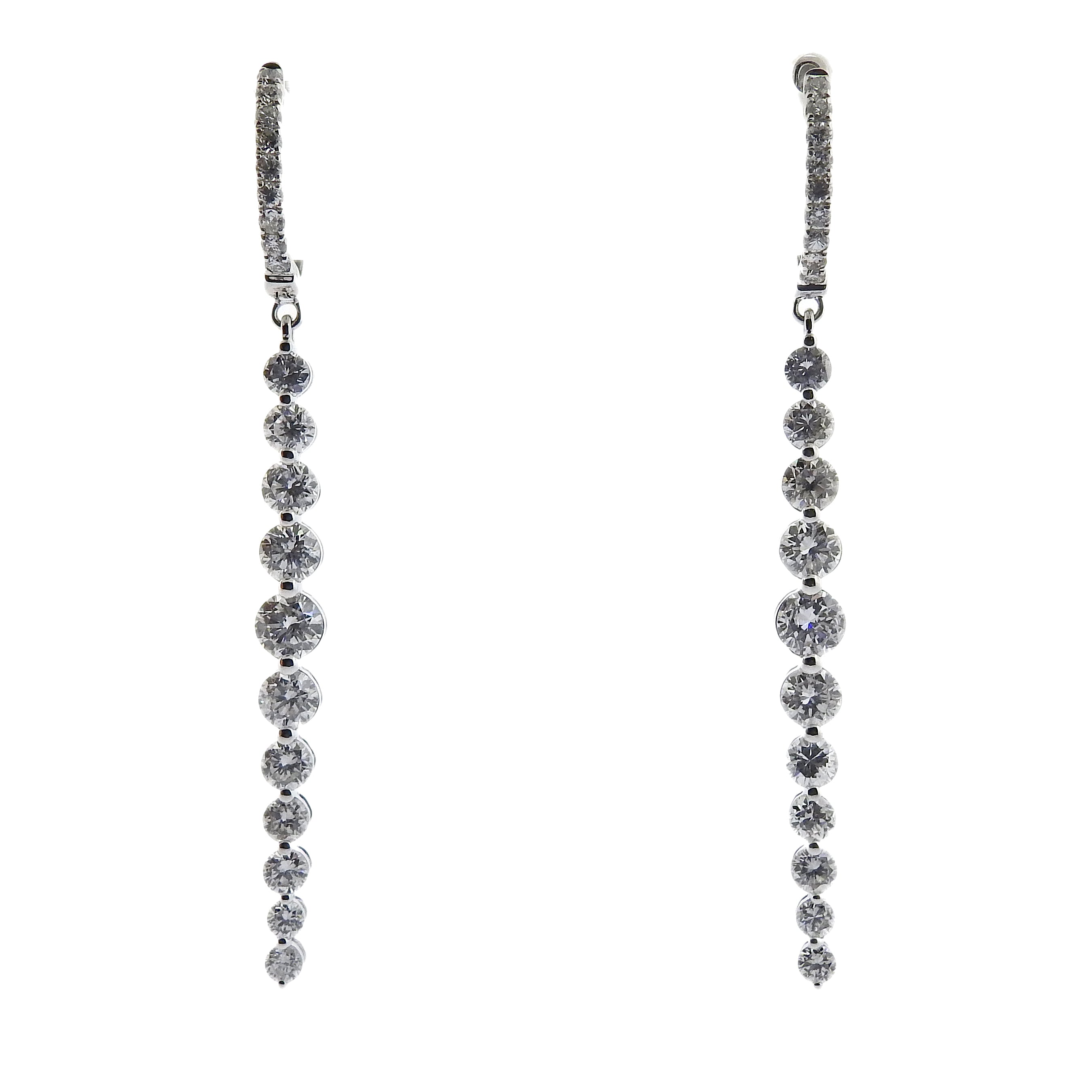 Odelia Diamond Gold Drop Earrings