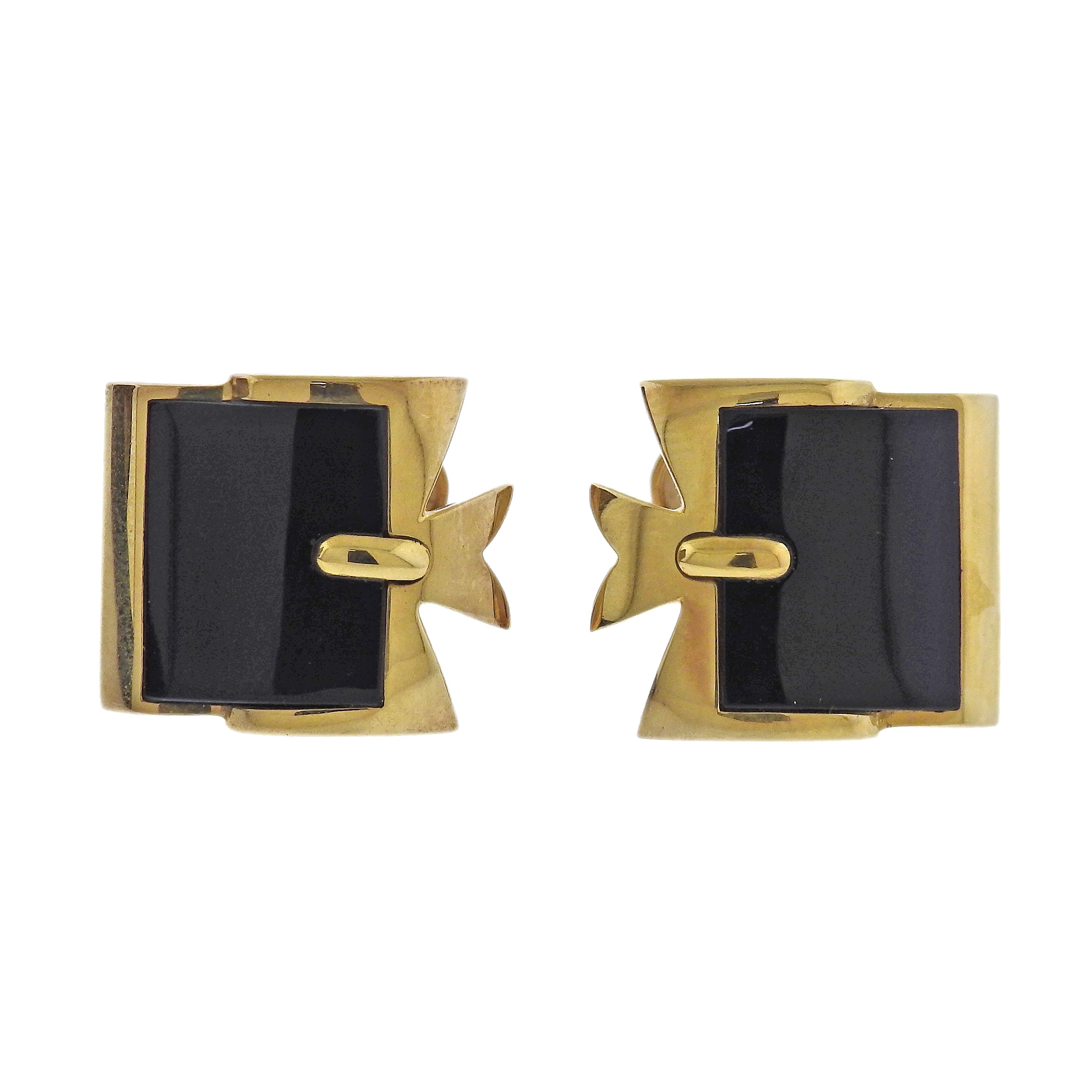 Vacheron Constantin Onyx Gold Buckle Cufflinks