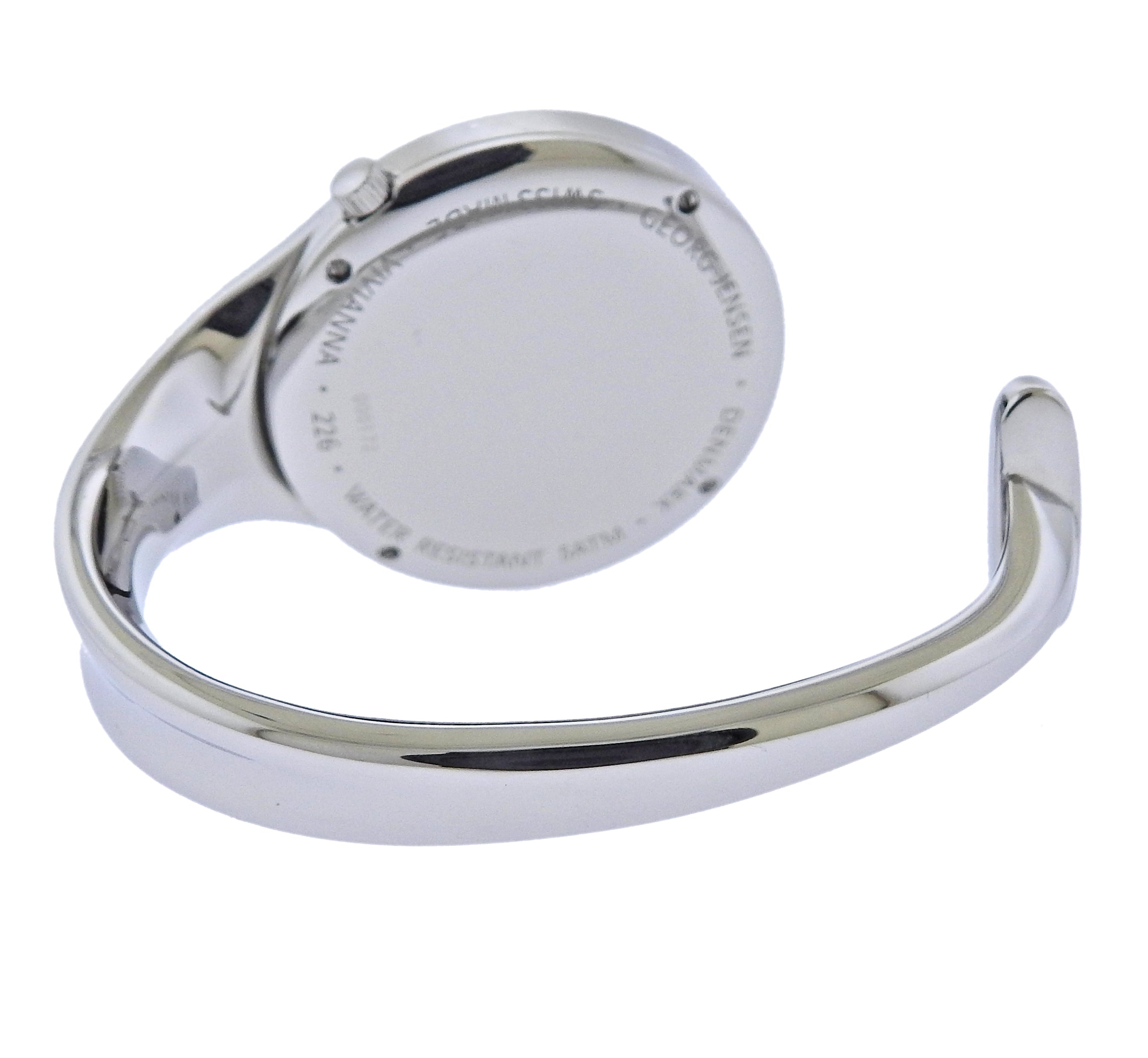 Georg Jensen Vivianna Diamond Dial 34mm Quartz Ladies Watch 35756