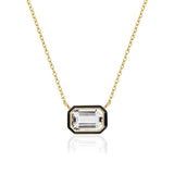 Goshwara Queen Rock Crystal Enamel Necklace