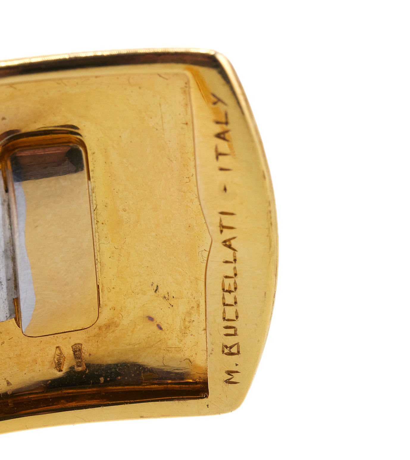 Mario Buccellati Classic Cuff Diamond Gold Bracelet