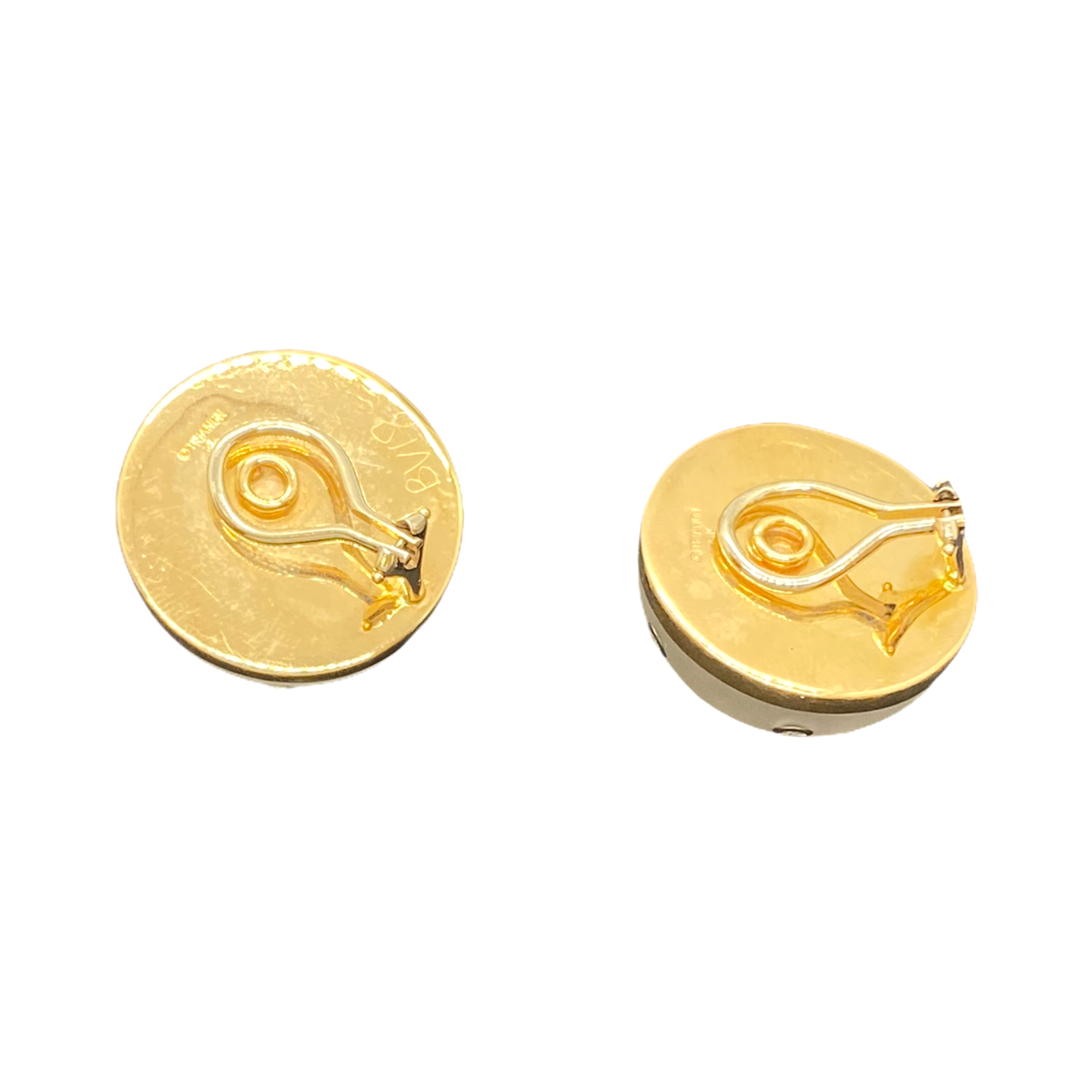 Trianon Frosted Crystal Diamond Gold Earrings
