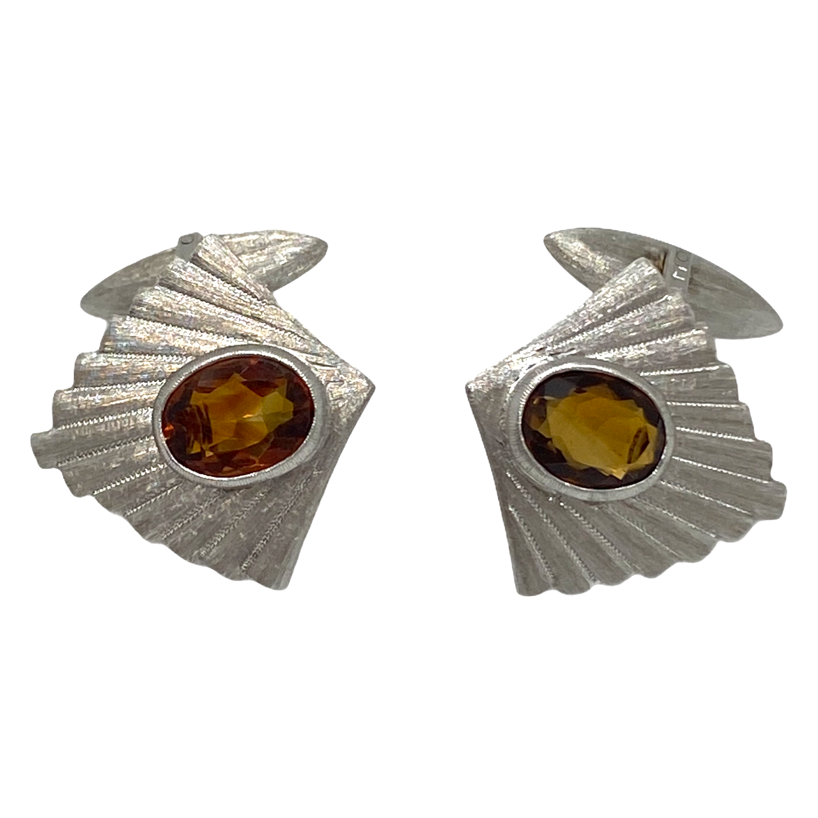 Mario Buccellati Citrine 18k Gold Cufflinks