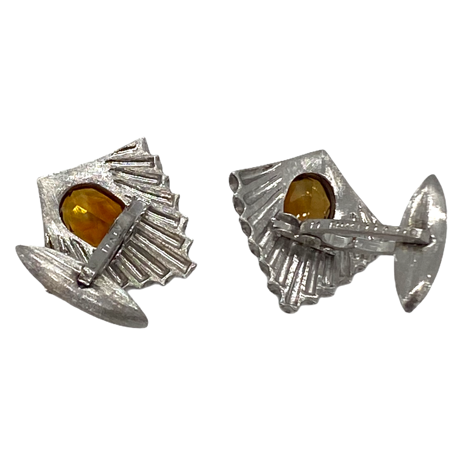 Mario Buccellati Citrine 18k Gold Cufflinks