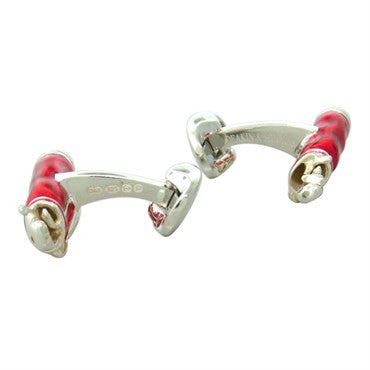 Deakin & Francis Sterling SIlver Golfer Bag Cufflinks - Oak Gem
