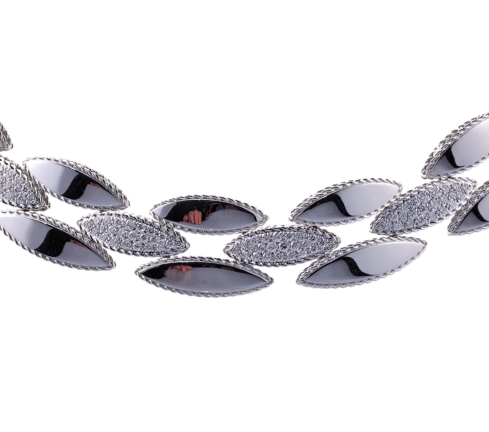Roberto Coin Retro Choker Diamond Gold Necklace