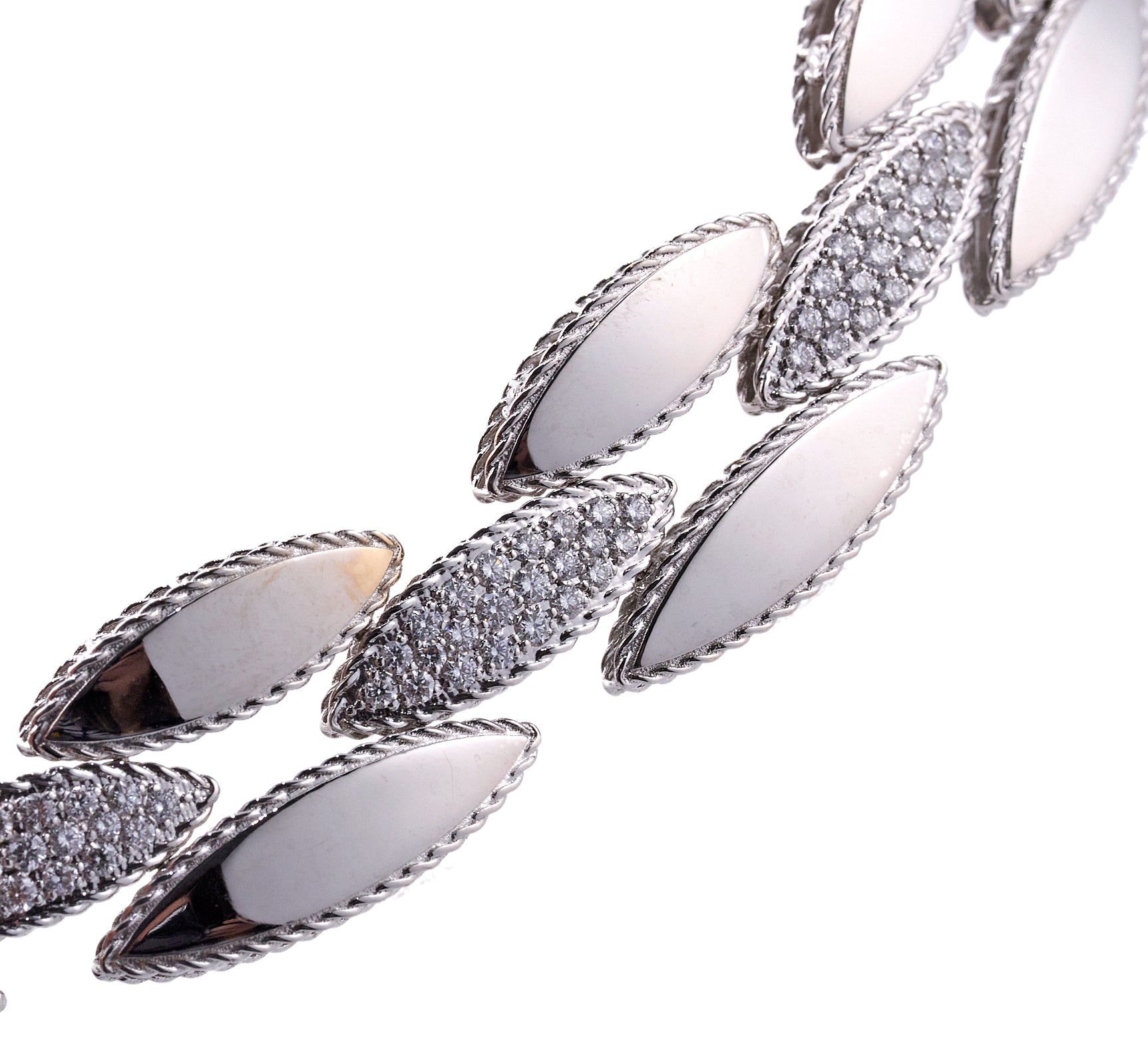 Roberto Coin Retro Choker Diamond Gold Necklace