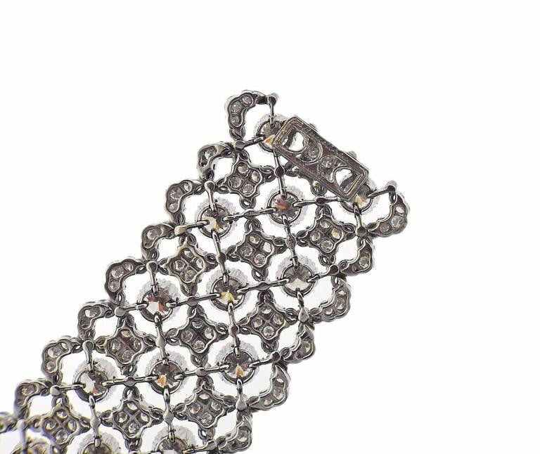 Buccellati Important 19.21 Carat Diamond Gold Bracelet - Oakgem.com