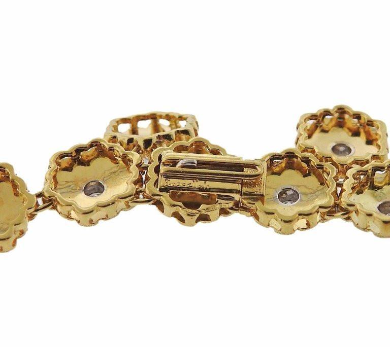 Buccellati Gold Diamond Flower Motif Necklace - Oak Gem