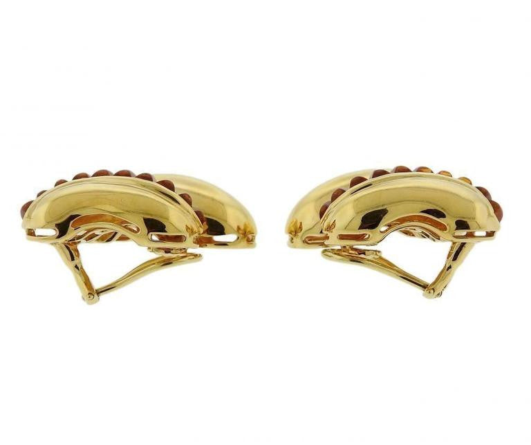 Seaman Schepps Gold Sugarloaf Citrine Earrings - Oak Gem