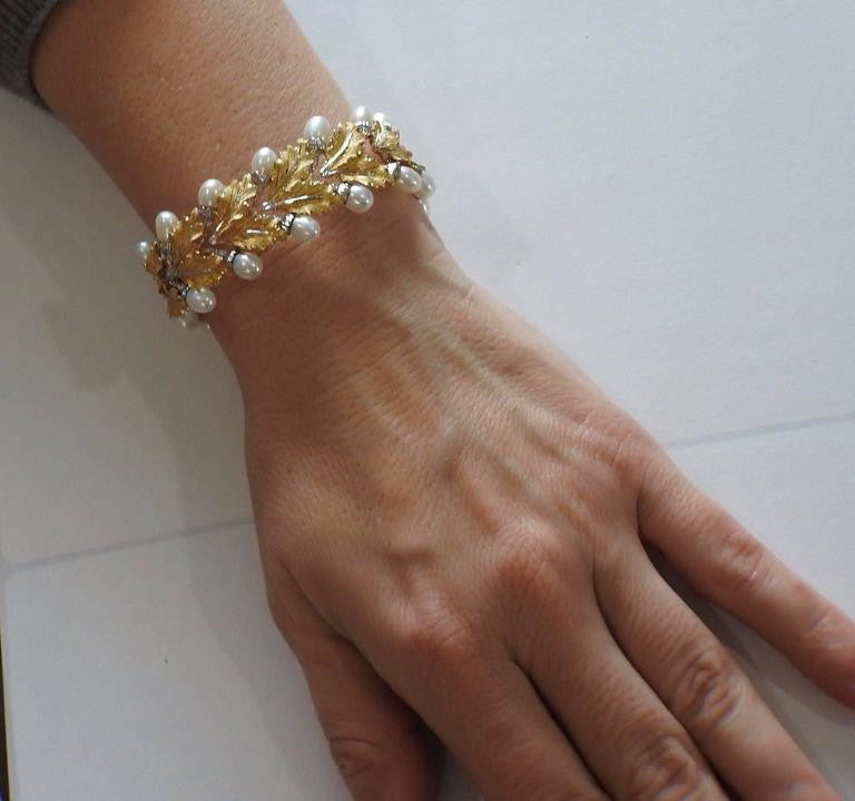 Buccellati Gold Pearl Bracelet - Oakgem.com