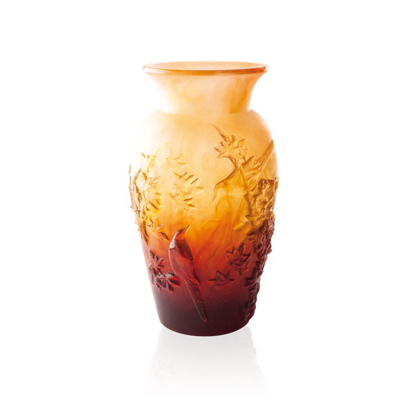 Brand New Daum Crystal Autumn Vase Ltd of 99 05294-3