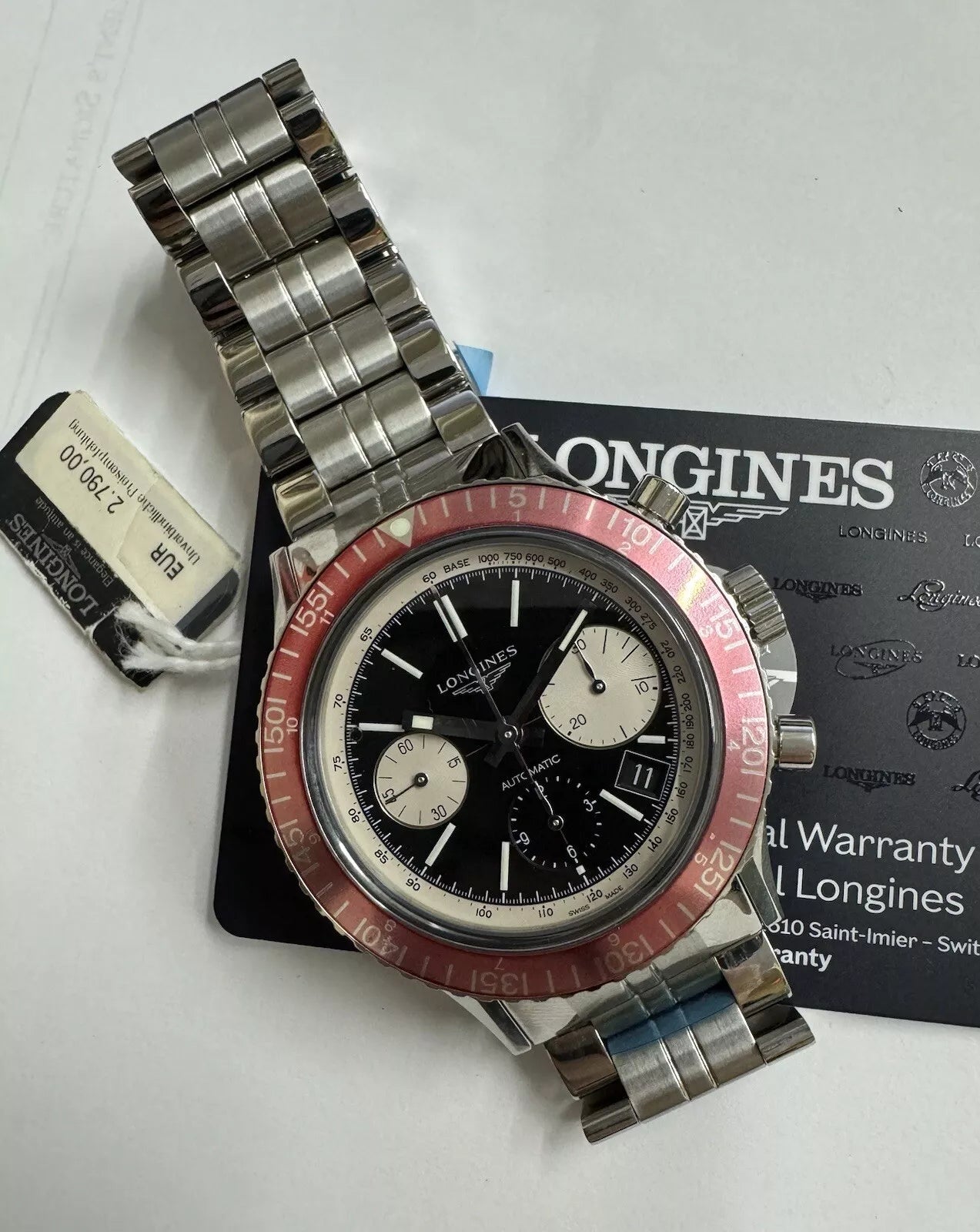 Longines Heritage Diver 1967 Men's Watch L28084526 NOS