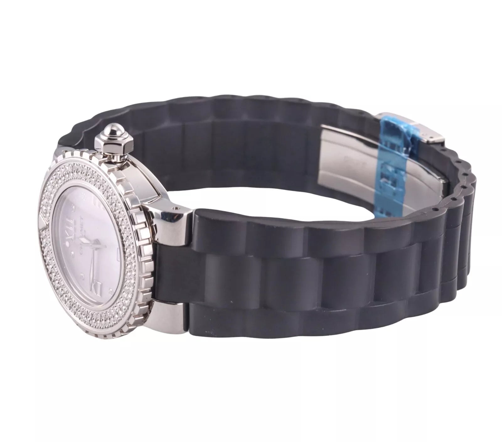 Chaumet Etanche 100 MOP Diamond Steel Watch W1722A-33F