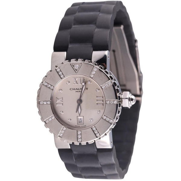 Chaumet Etanche 100 Steel Diamond Watch 622-29963
