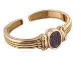 Kieselstein Cord Gold Greek Intaglio Cuff Bracelet