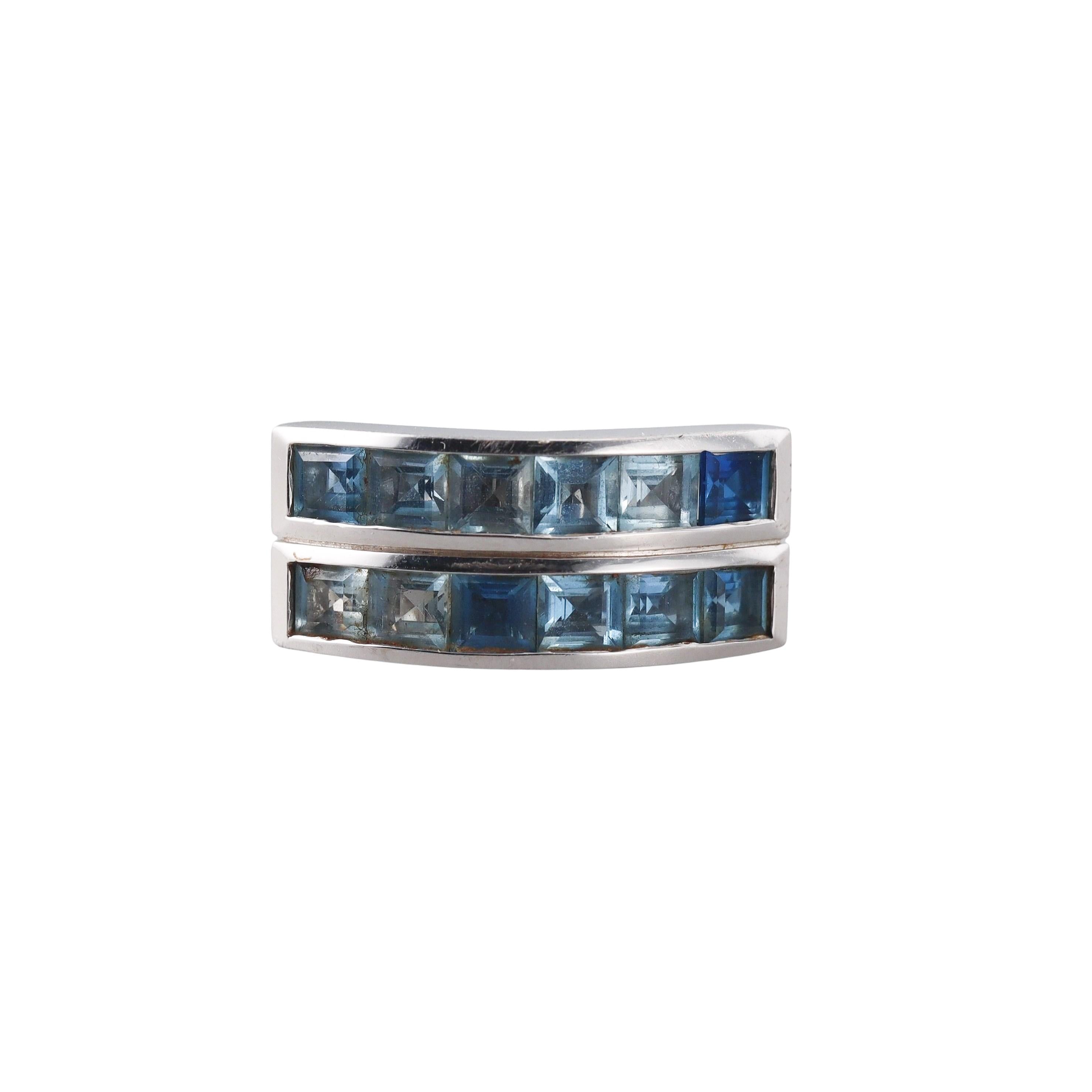 Garrard Blue Topaz Gold Ring
