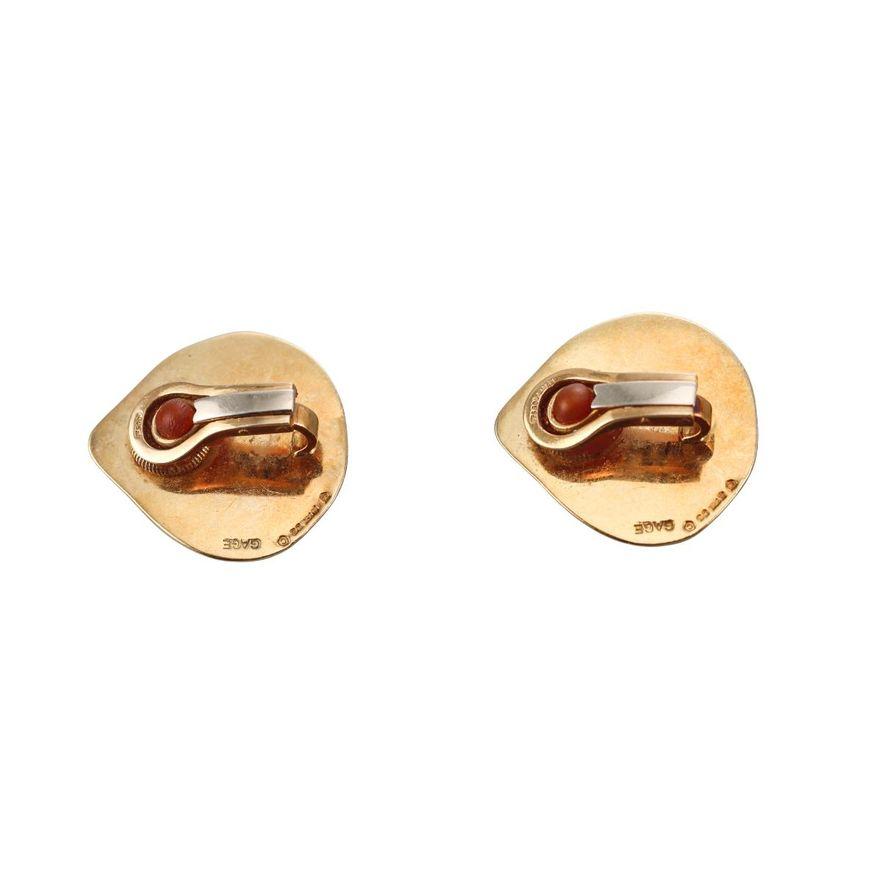 Elizabeth Gage Gold Diamond Zodiac Virgo Earrings