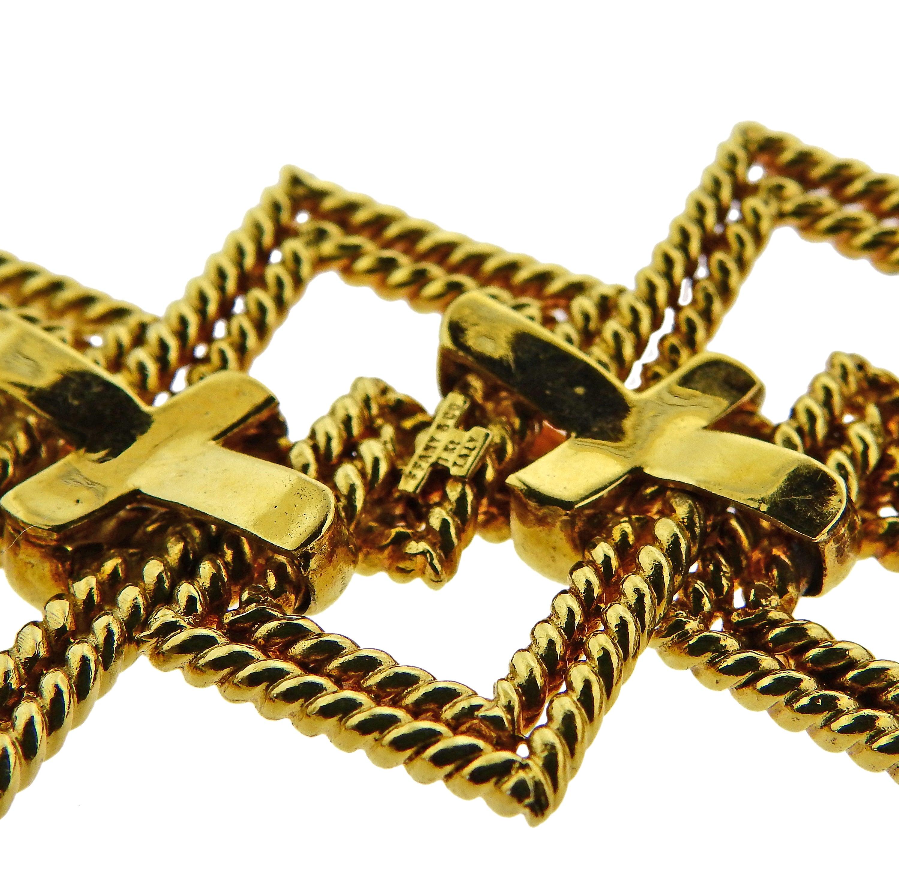 1970s Tiffany & Co Gold Wide Bracelet