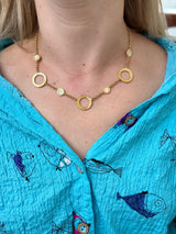 Bulgari Mother of Pearl Gold Necklace
