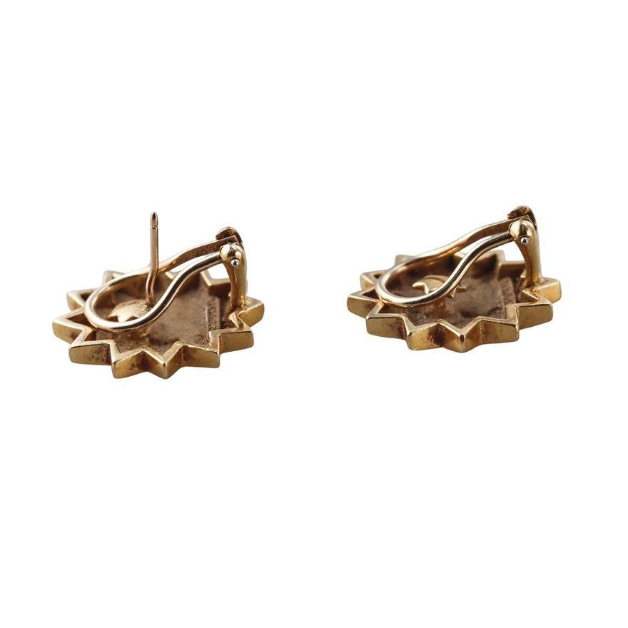 Tiffany & Co Angela Cummings Gold Sun Star Earrings
