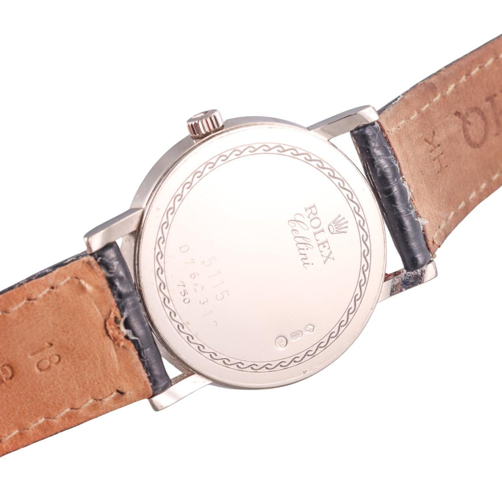 Rolex Cellini 18k Gold Watch 5115 Oak Gem