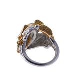 Gilbert Albert Diamond Gold Free Form Ring