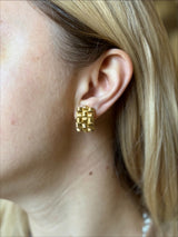 Roberto Coin Appassionata Gold Half Hoop Earrings