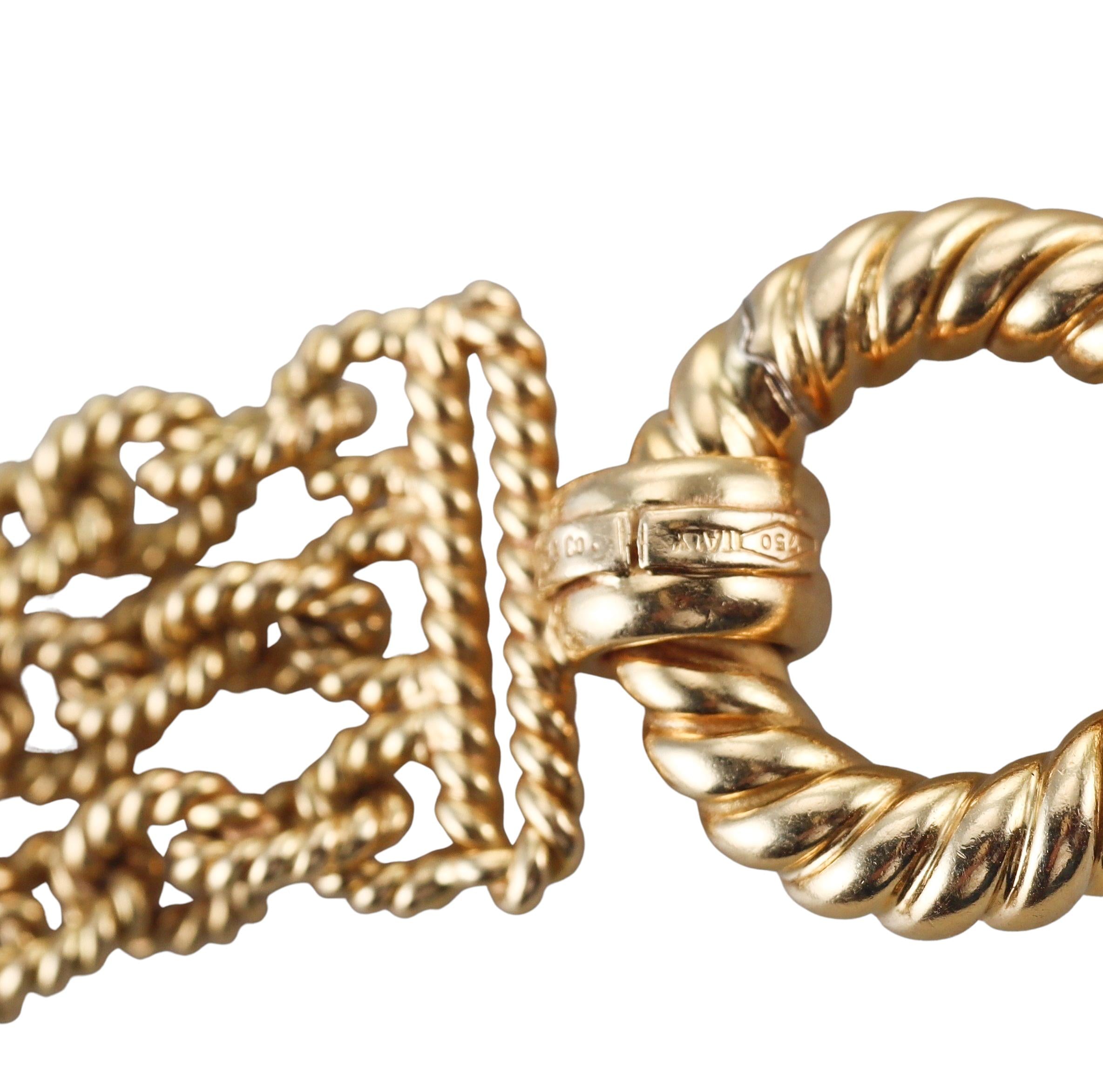 Tiffany & Co Vintage Gold Multi Chain Bracelet