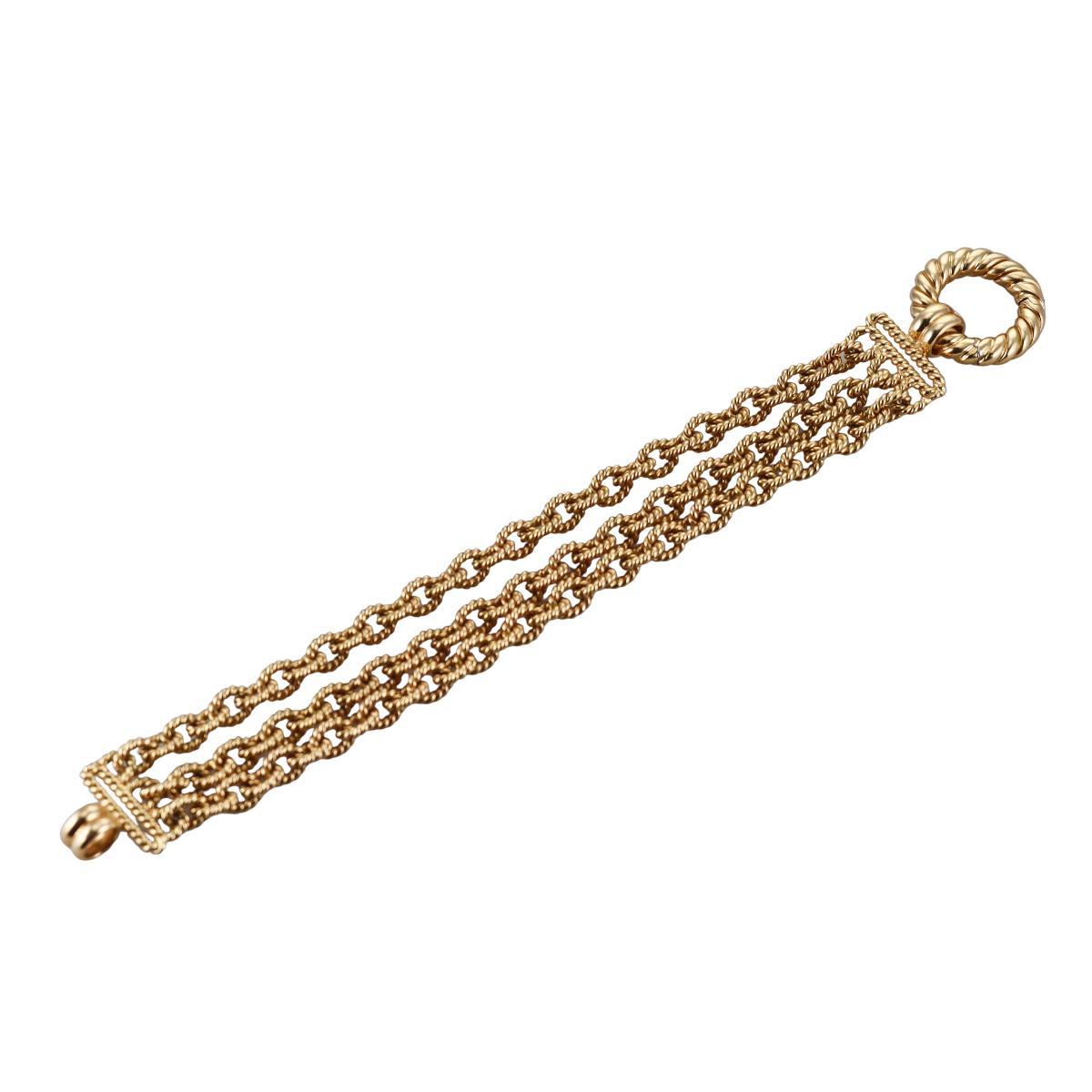 Tiffany & Co Vintage Gold Multi Chain Bracelet
