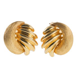 Henry Dunay Brushed Gold Earrings