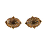 Judith Ripka Canary Crystal Diamond Gold Earrings