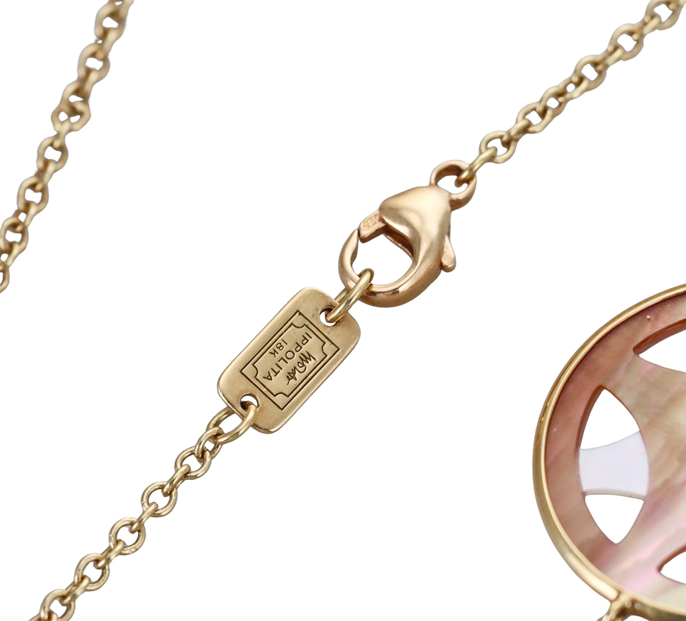 Ippolita Rock Candy Sabbia Gold MOP Turquoise Station Necklace