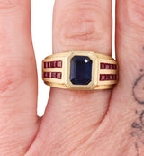 Kieselstein Cord Gold Sapphire Ruby Ring