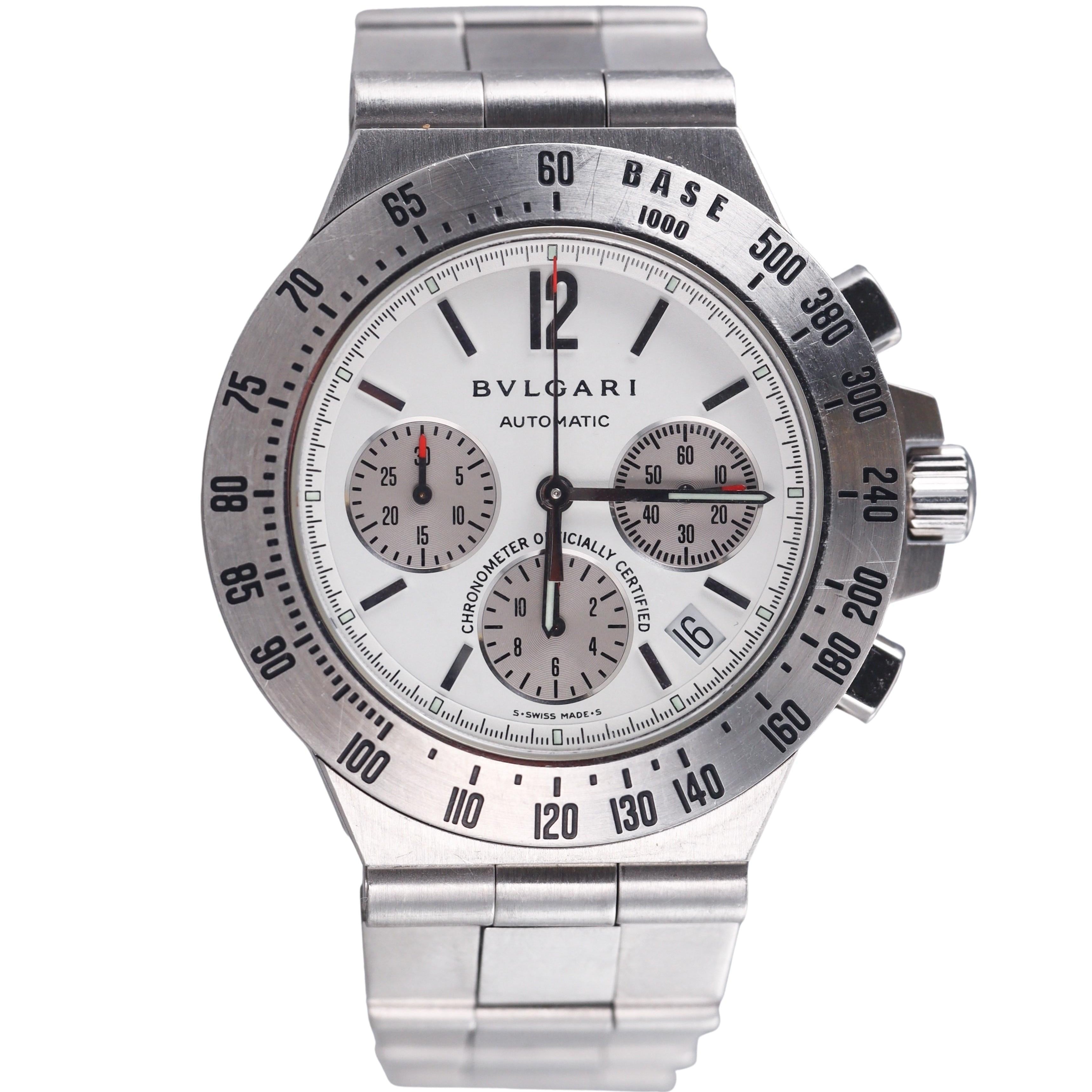 Bvlgari Bulgari Diagono Stainless Steel Automatic Chronograph CH 40 S TA