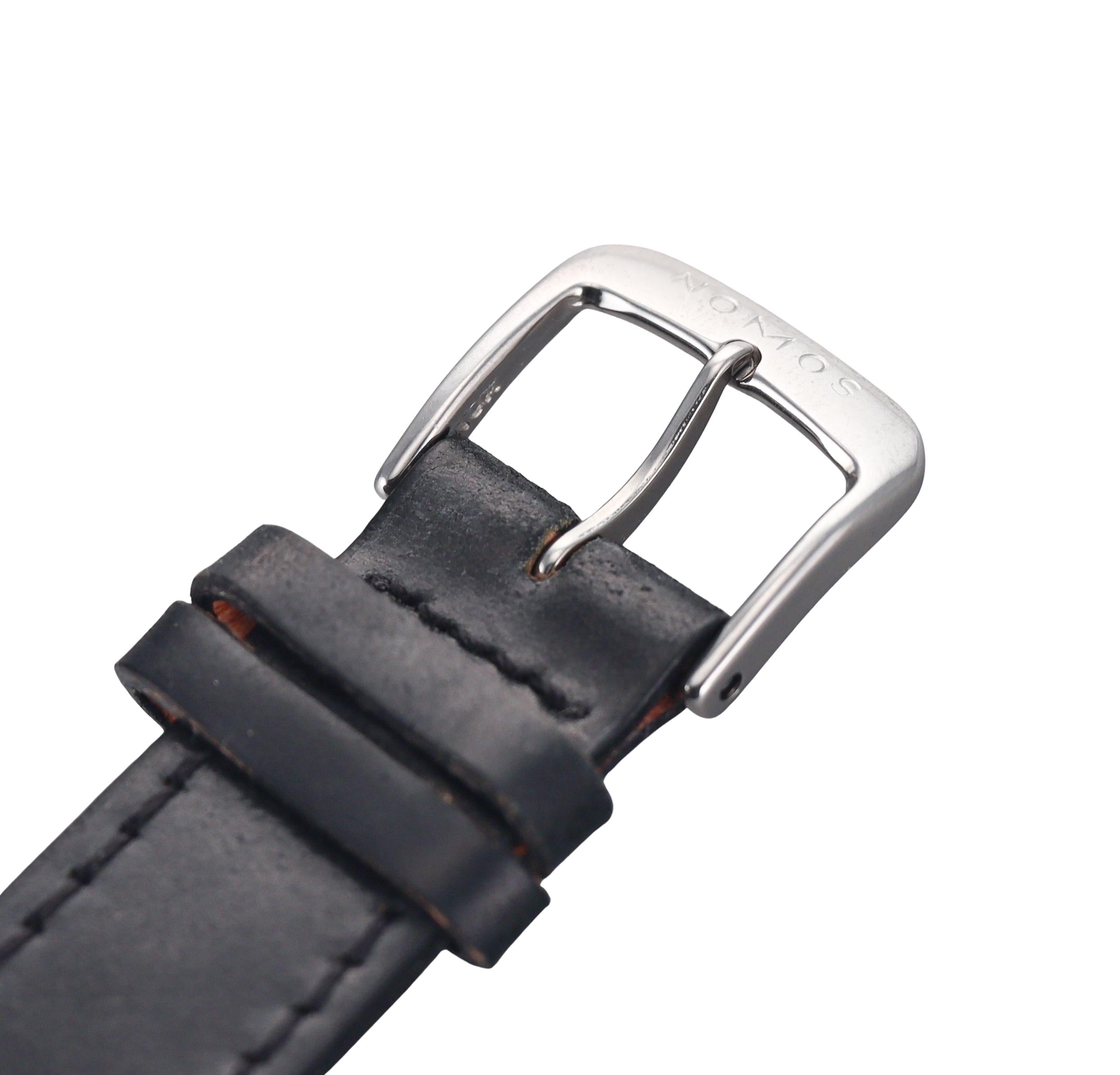 Nomos Glashutte Metro 1101 Datum Gangreserve 37mm Watch