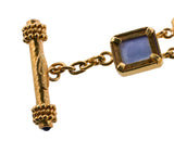 Elizabeth Locke Venetian Glass Intaglio Zoo Toggle Gold Bracelet
