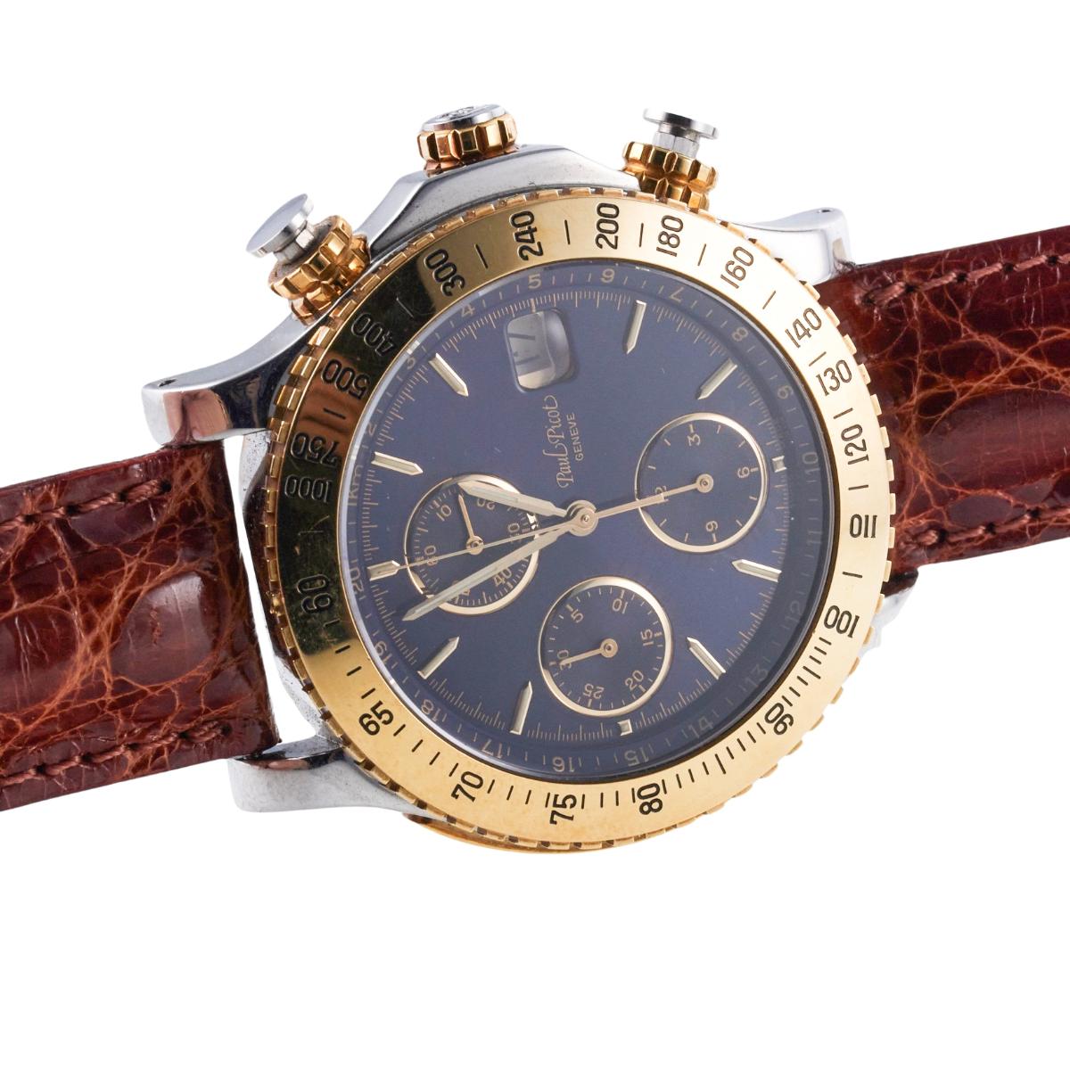 Paul Picot Le Chronographe Two Tone Watch 5008 1554 – Oak Gem