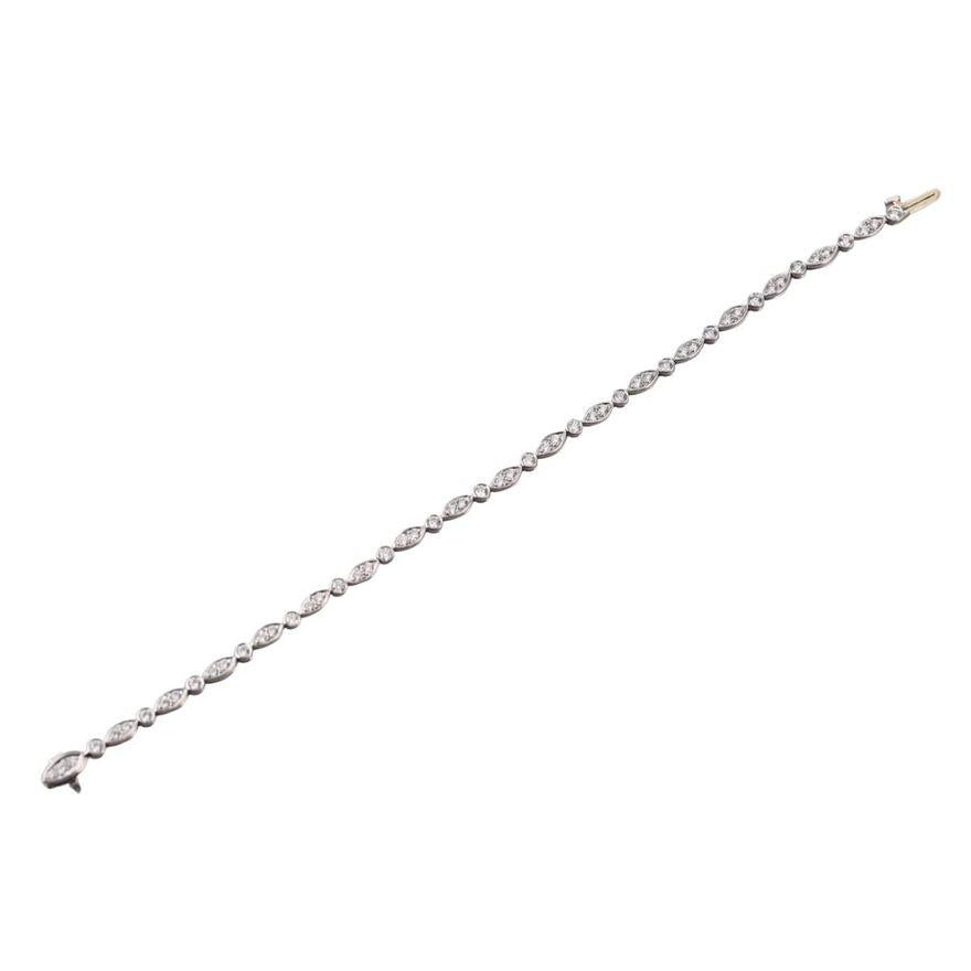 Tiffany & Co Jazz Platinum Diamond Bracelet