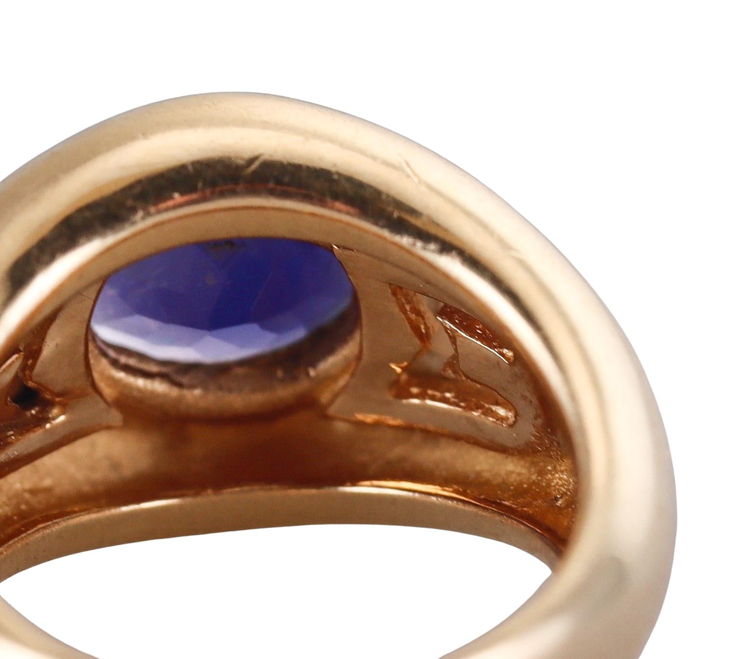 Mauboussin Iolite Mother of Pearl Gypsy Gold Ring