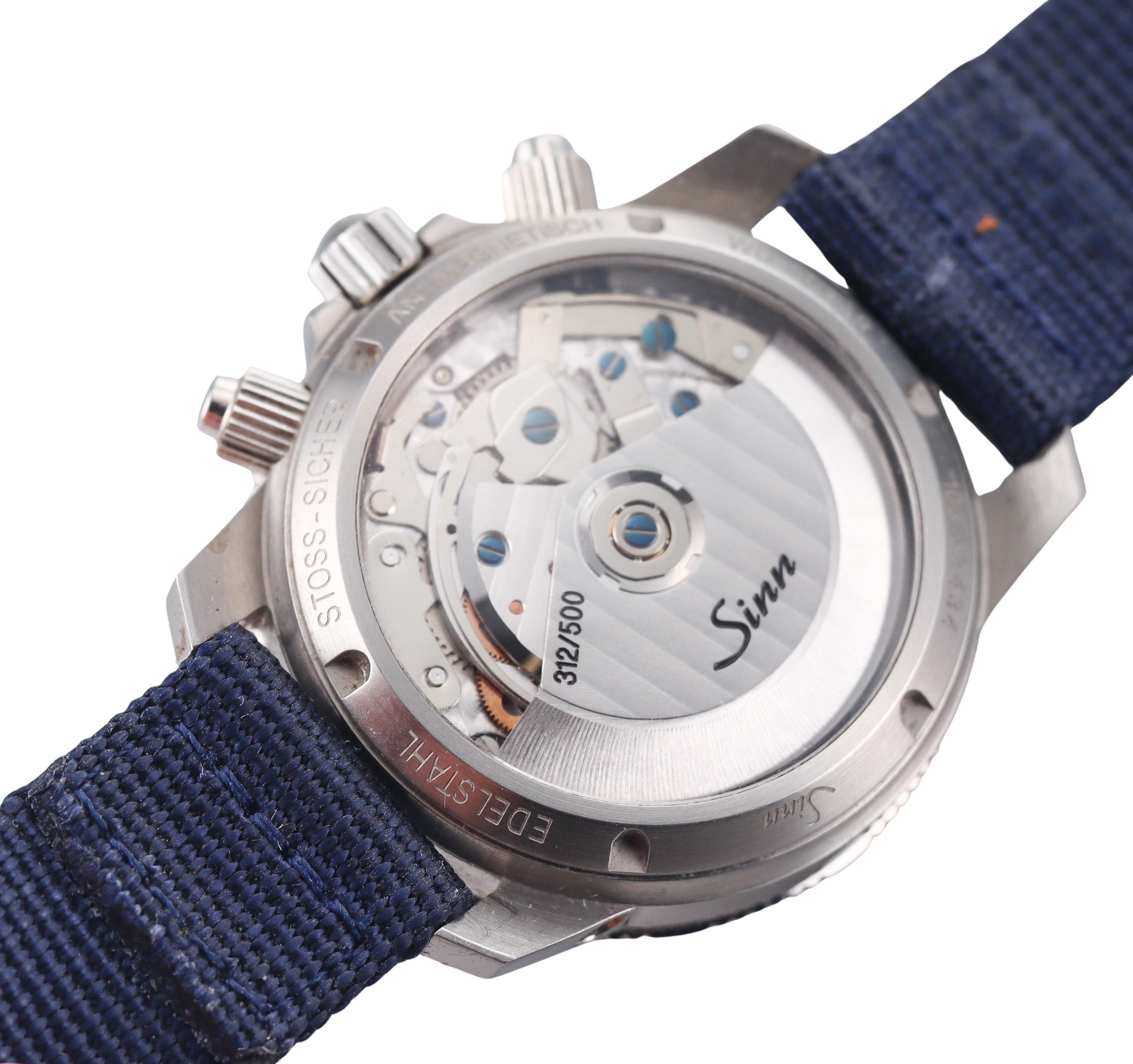 Sinn 103 A SA B Limited Edition Blue Chronograph Classic Pilot Watch