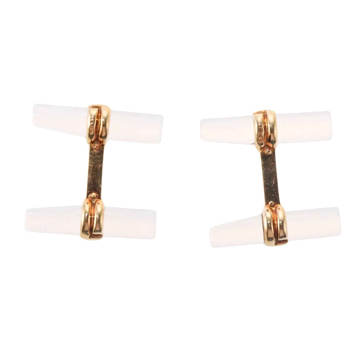 Boucheron Paris Gold Crystal Bar Cufflinks