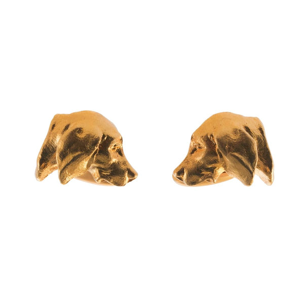 Masriera Gold Labrador Dog Cufflinks