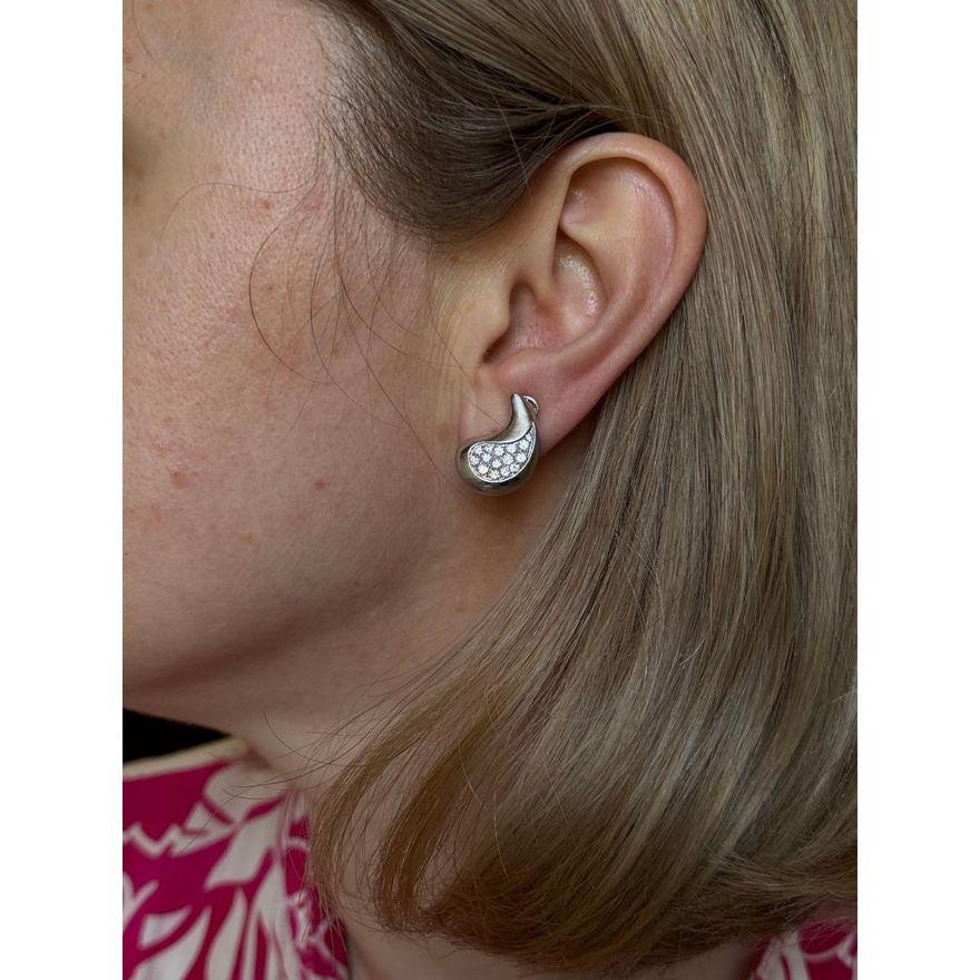 Marina B Gold Diamond Teardrop Earrings