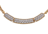 Mario Buccellati Diamond Gold Razor Necklace