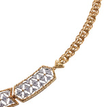 Mario Buccellati Diamond Gold Razor Necklace