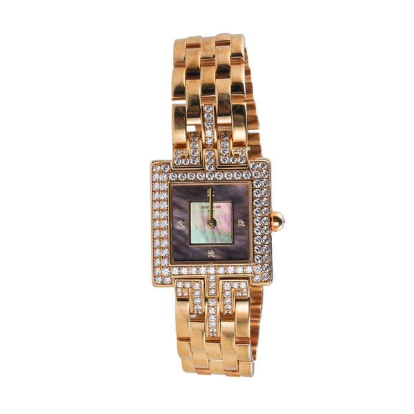 Patek Philippe Gondolo 18k Gold Diamond MOP Ladies Watch 4874