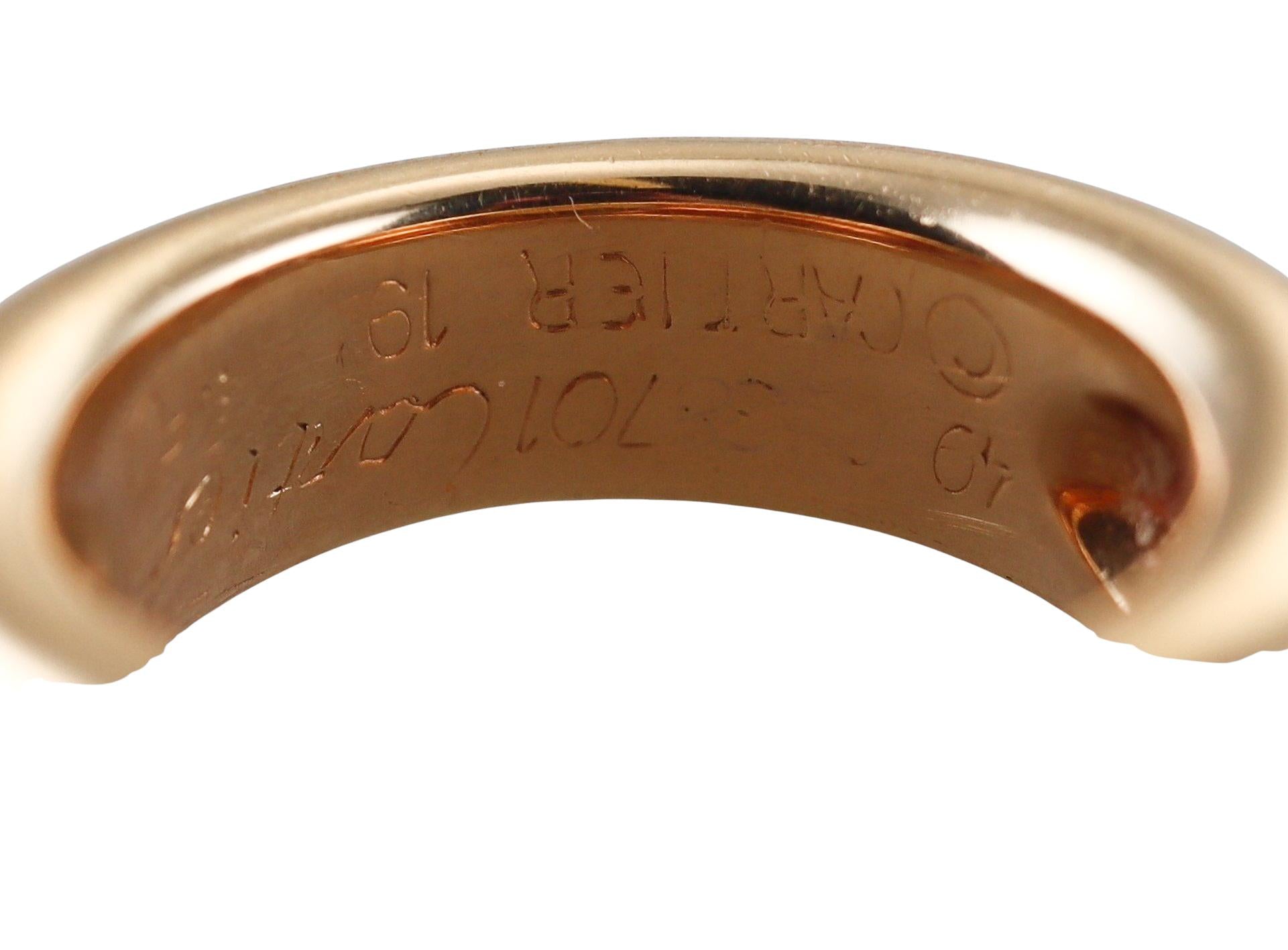 Cartier Ellipse Citrine Gold Ring