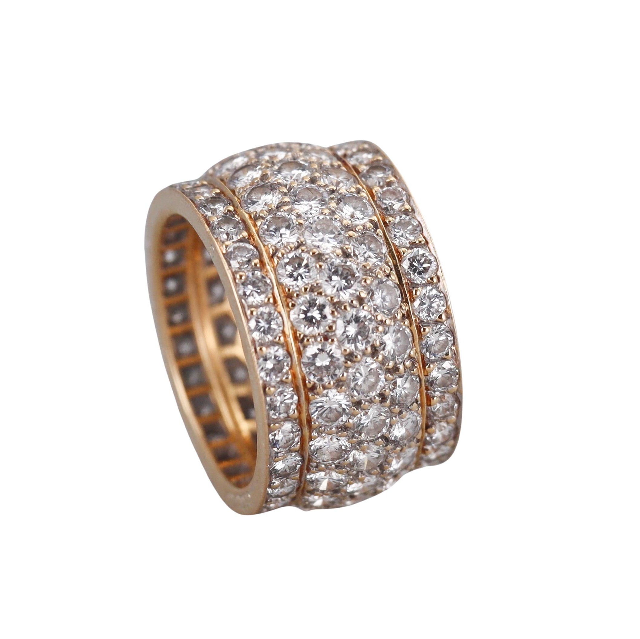 Cartier Nigeria Diamond Gold Eternity Band Ring