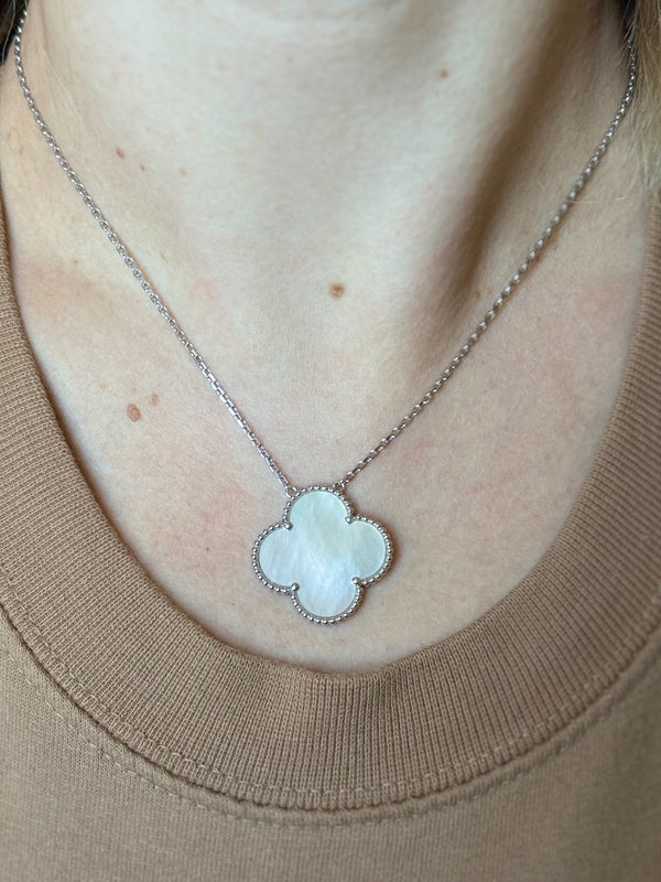 Van Cleef & Arpels Magic Alhambra Mother of Pearl Pendant Necklace